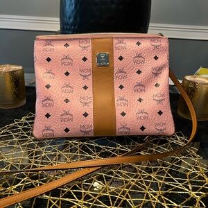 100% Authentic MCM Crossbody Pouch in Visetos Original